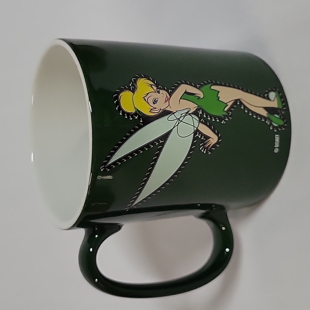 Disneystore Dark Green Tinker Bell Mug, 18 oz.